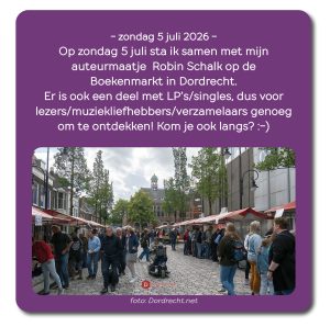 Boekenmarkt Dordrecht 5 juli 2026