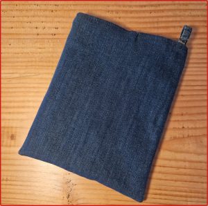 Navy Denim Blue Cotton - booksleeve / beschermhoes voor ereader en pocketbook