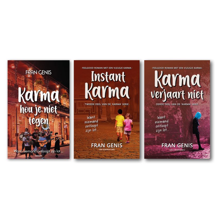 de Karma serie - paperbacks - feelgood romans met een vleugje karma